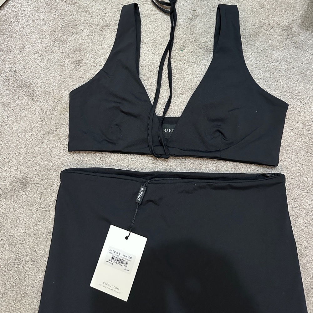 Set Bardot Black Bra Intimates Sleek Design